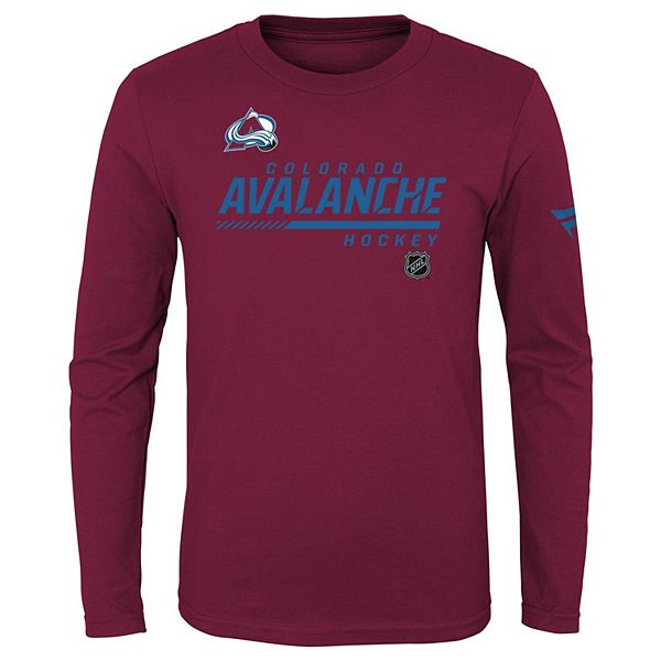 NHL Colorado Avalanche Graphic Sleeve Hit Maroon Long Sleeve Shirt