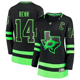 Women's Fanatics Branded Jamie Benn Black Dallas Stars 2020/21 Alternate Premier Breakaway Player Jersey