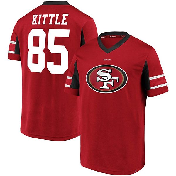 George Kittle San Francisco 49ers Fanatics Branded Big & Tall Sleeve Panel  Player Name & Number T-Shirt - Scarlet