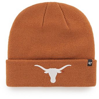 Men's '47 Texas Orange Texas Longhorns Raised Cuffed Knit Hat