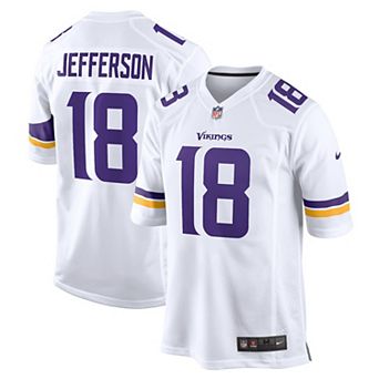 Men's Nike Justin Jefferson White Minnesota Vikings Game Jersey