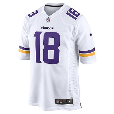 Men's Nike Justin Jefferson White Minnesota Vikings Game Jersey