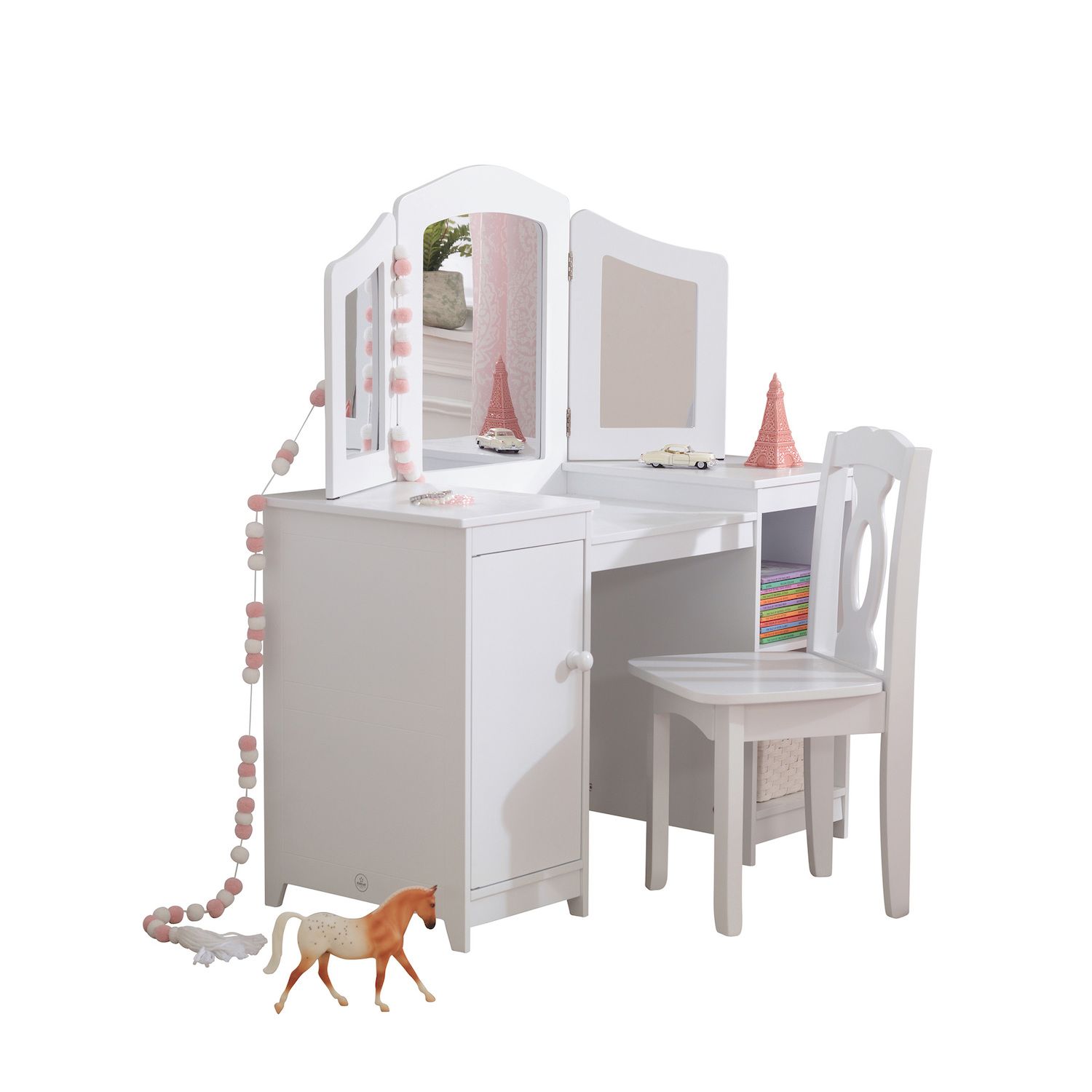 kidkraft vanity table and stool