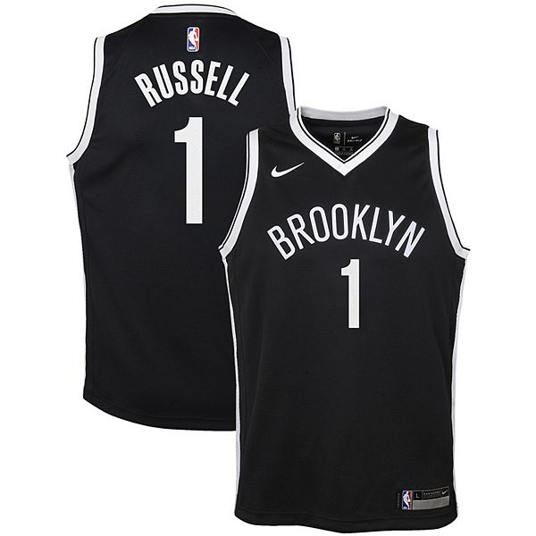 D'Angelo Russell Brooklyn Nets Fanatics Branded Fast Break Alternate Jersey  - Charcoal