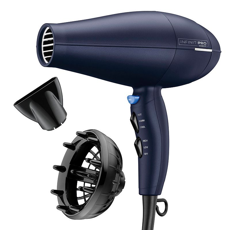 Conair InfinitiPRO Texture Styling System Blow Dryer, Blue