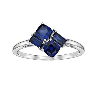 Gemminded Sterling Silver & Lab-Created Sapphire Ring