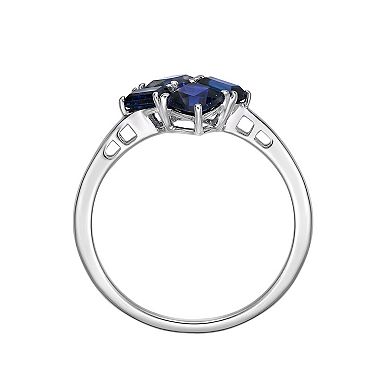 Gemminded Sterling Silver & Lab-Created Sapphire Ring
