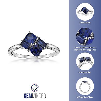 Gemminded Sterling Silver & Lab-Created Sapphire Ring
