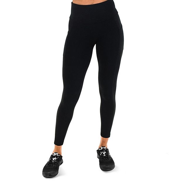 Women's Spalding Solid High-Waisted Ankle Leggings