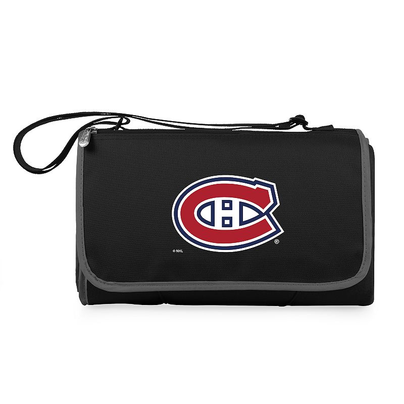Picnic Time Montreal Canadiens Outdoor Picnic Blanket & Tote, Black