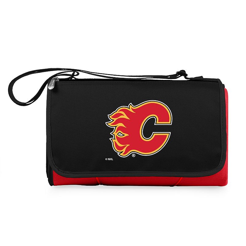 Picnic Time Calgary Flames Outdoor Picnic Blanket & Tote, Red