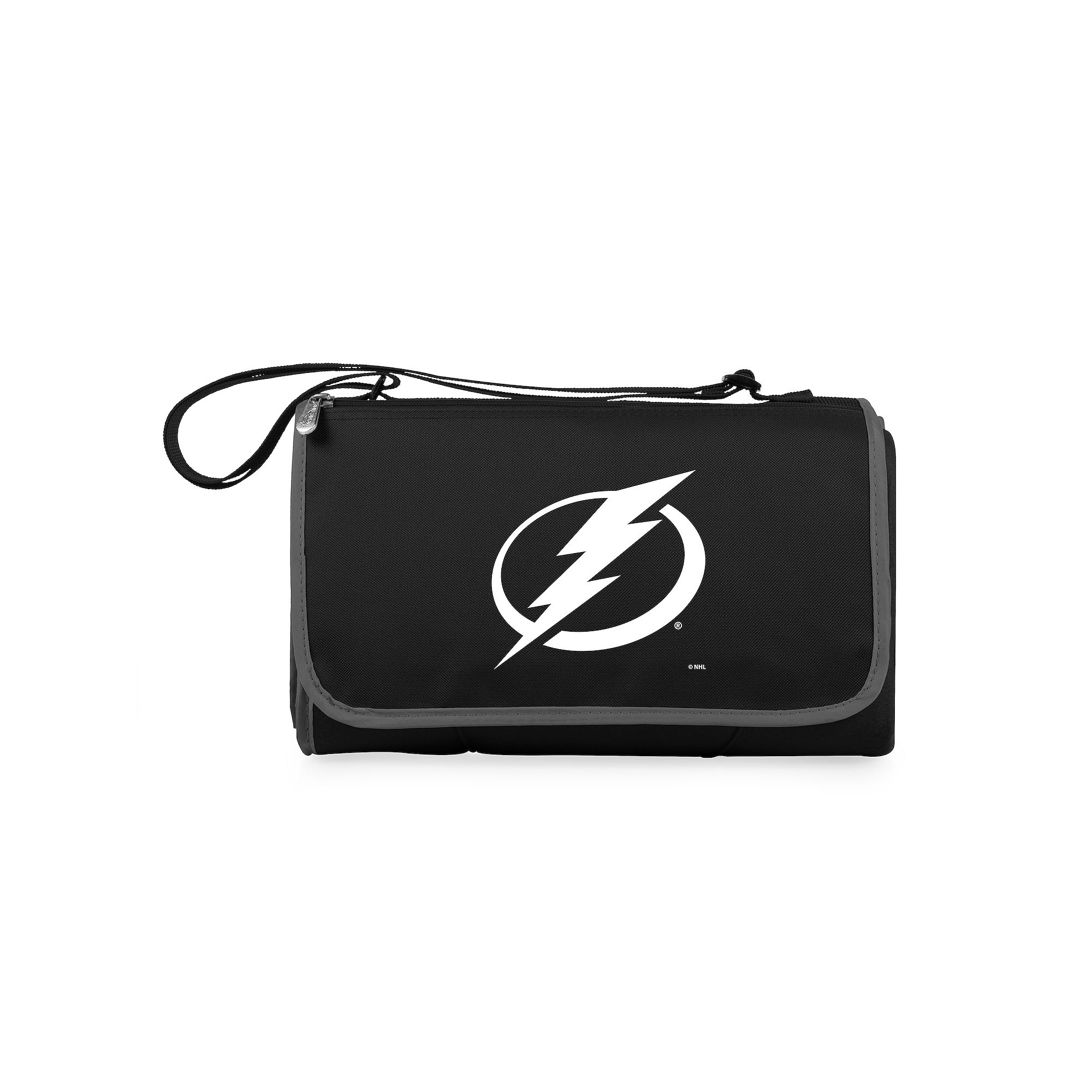 Picnic Time Tampa Bay Lightning Outdoor Picnic Blanket & Tote, Lgh Black
