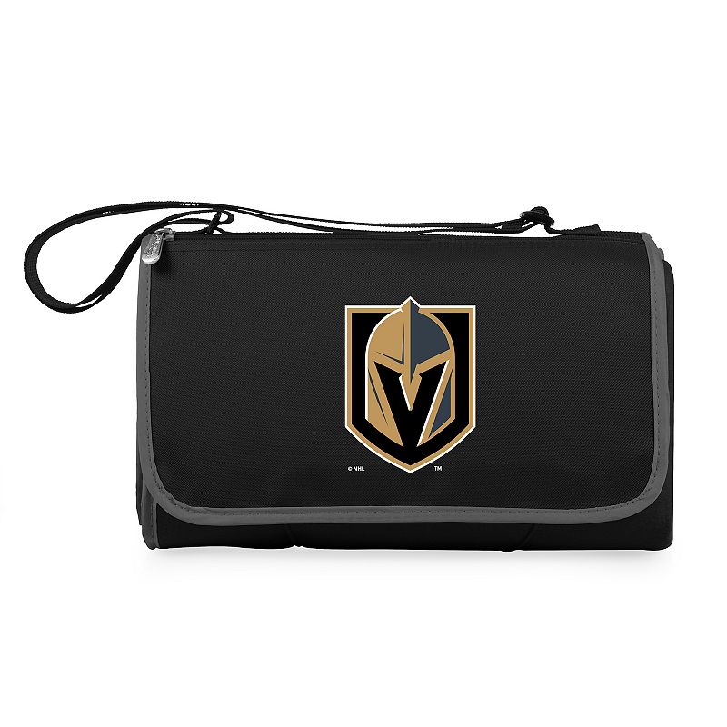 Picnic Time Vegas Golden Knights Outdoor Picnic Blanket & Tote, Black