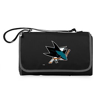Picnic Time San Jose Sharks Outdoor Picnic Blanket & Tote