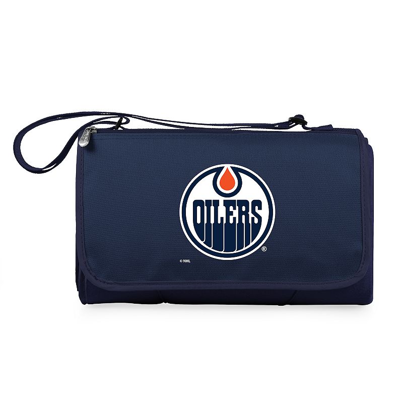 Picnic Time Edmonton Oilers Outdoor Picnic Blanket & Tote, Blue