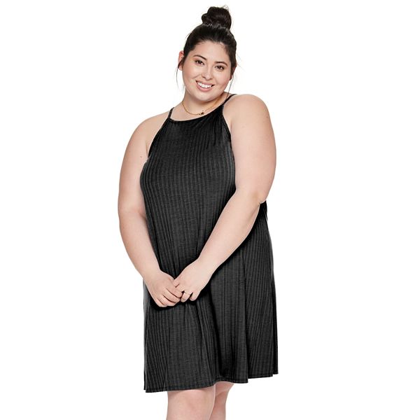 Plus Size High Neck Dress