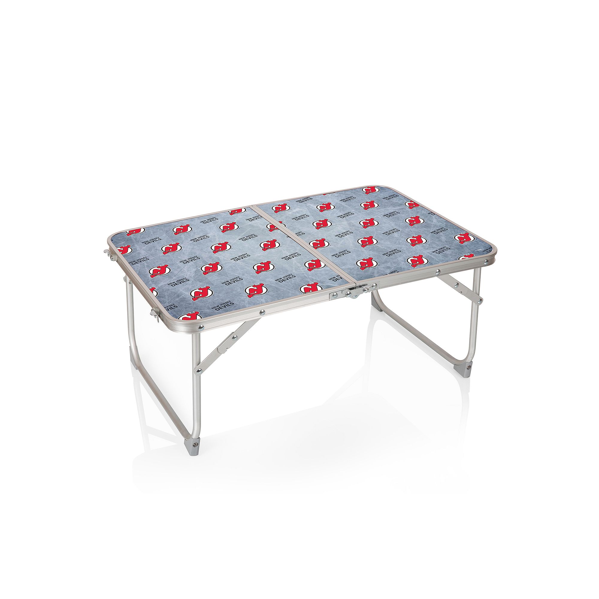 Picnic Time New Jersey Devils Concert Mini Portable Table, Dev Gray