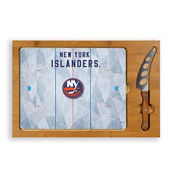Picnic Time New York Islanders Icon Glass Top Cutting Board & Knife Set