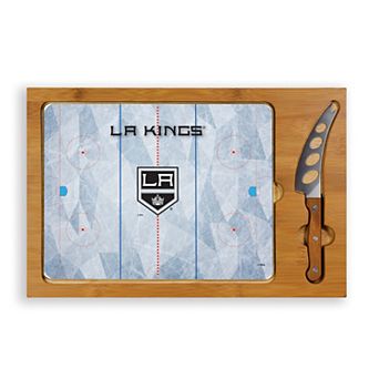 Picnic Time Los Angeles Kings Icon Glass Top Cutting Board & Knife Set