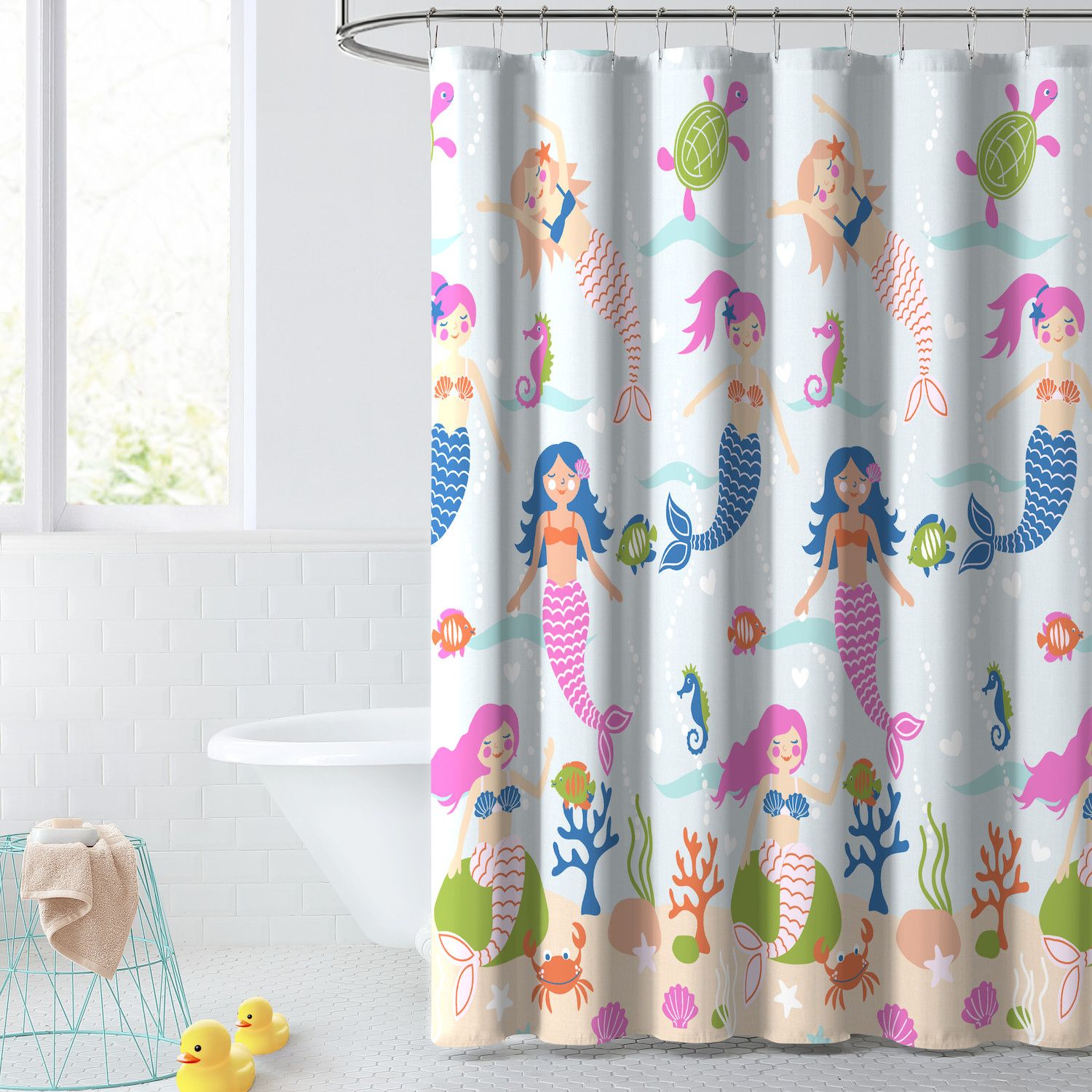 Image for Dream Factory Mermaid Dreams Shower Curtain at Kohl's.