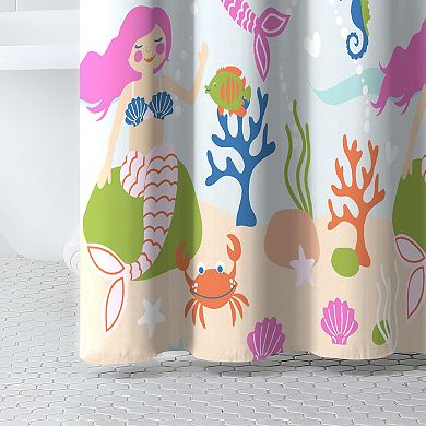 Dream Factory Mermaid Dreams Shower Curtain