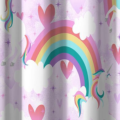 Dream Factory Unicorn Rainbow Shower Curtain