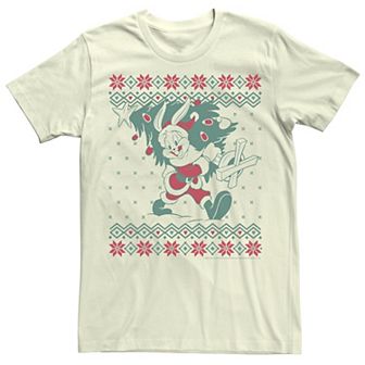 Men's Looney Tunes Christmas Bugs Bunny Ugly Sweater Tee