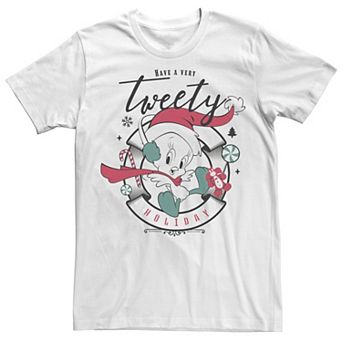 Men's Looney Tunes Christmas Have A Very Tweety Holiday Tee