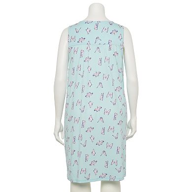 Plus Size Croft & Barrow® Pintuck Sleeveless Nightgown