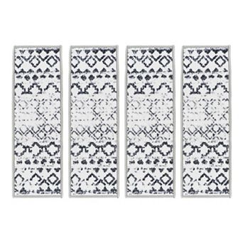 World Rug Gallery Muted Geo Stair Treads