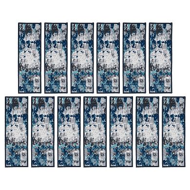 World Rug Gallery Abstract 4-pk Stair Treads