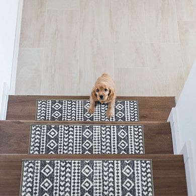 World Rug Gallery Geometric Stair Treads