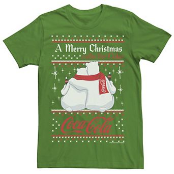 Men's Coca-Cola Polar Bears A Merry Christmas Calls For Coca-Cola Tee