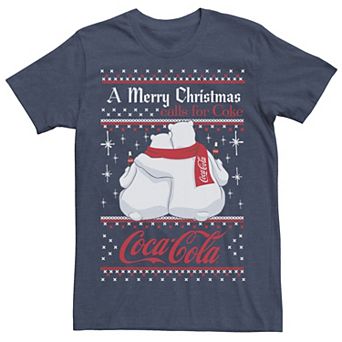 Men's Coca-Cola Polar Bears A Merry Christmas Calls For Coca-Cola Tee