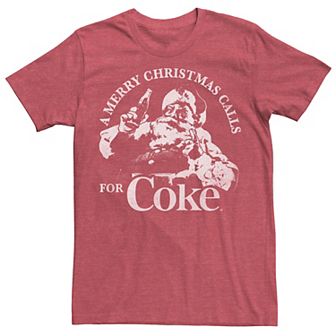 Men's Coca Cola Want Christmas Soda Logo Tee