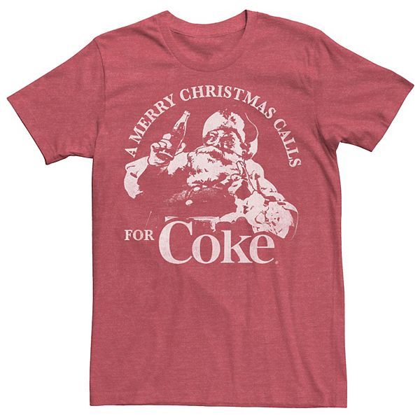 Men's Coca Cola Want Christmas Soda Logo Tee