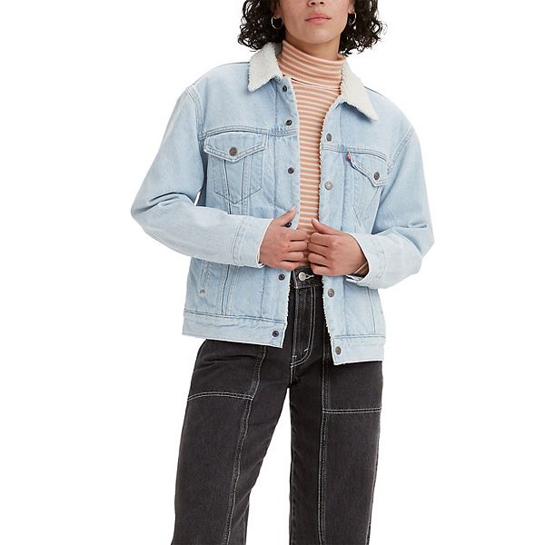 levi's ex boyfriend trucker jacket size guide