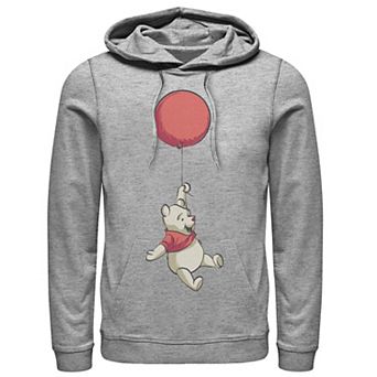 Disney's Winnie The Pooh Floating Red Balloon Men's Hoodie