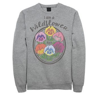 Men's Alice In Wonderland Wildflower Text Sweatshirt