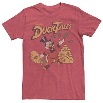Men's Duck Tales Scrooge Throwing Dollars Poster Tee