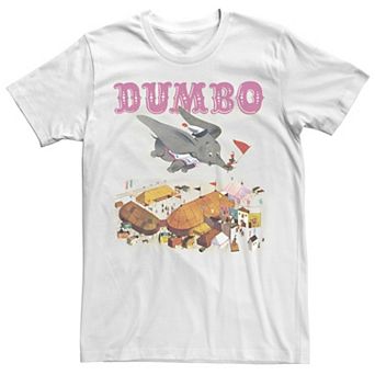 Disney's Dumbo Men's Vintage Story Book Style Flying Portrait Tee