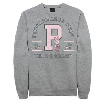 Disney's Winnie The Pooh Piglet Men's Collegiate Oh Dear Quote Sweatshirt