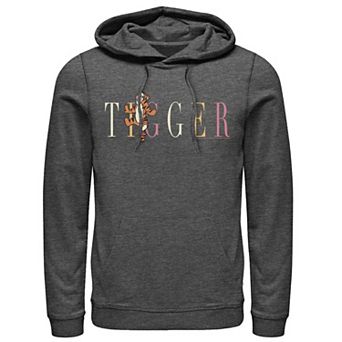 Disney's Winnie The Pooh Tigger Name Title Men's Hoodie