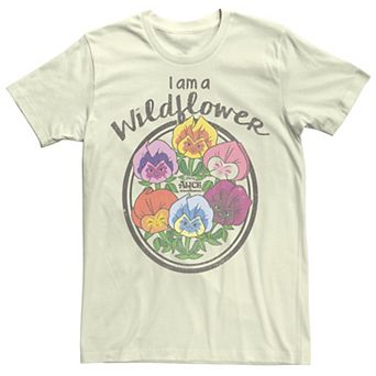 Men's Alice In Wonderland Wildflower Text Tee