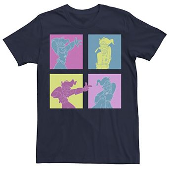 Men's A Goofy Movie Neon Grid Panel Tee