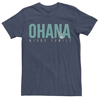 Disney's Lilo & Stitch Ohana Means Family Men's Design Fill Tee