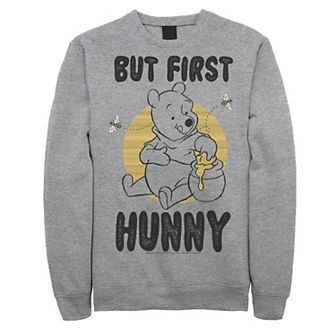 Disney's Winnie The Pooh Men's But First Hunny, Honey Sweatshirt