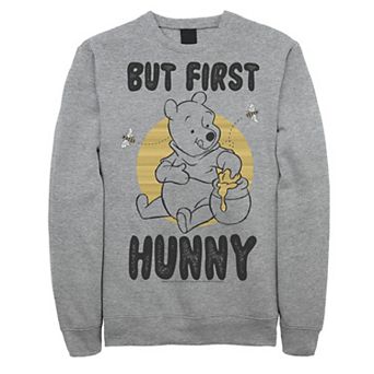 Disney's Winnie The Pooh Men's But First Hunny, Honey Sweatshirt