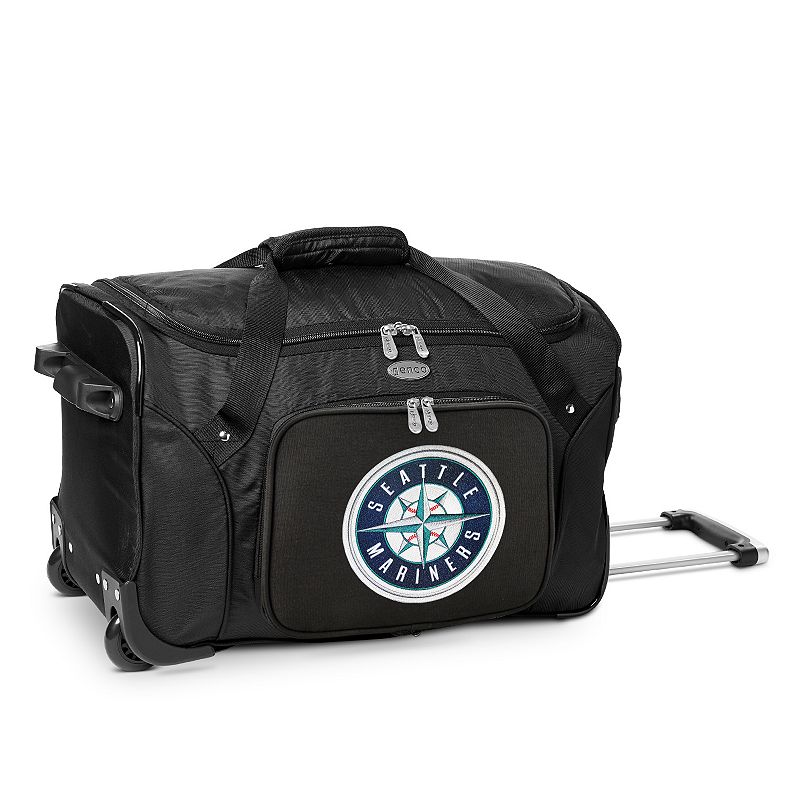 Seattle Mariners 22-Inch Wheeled Duffel Bag, Team