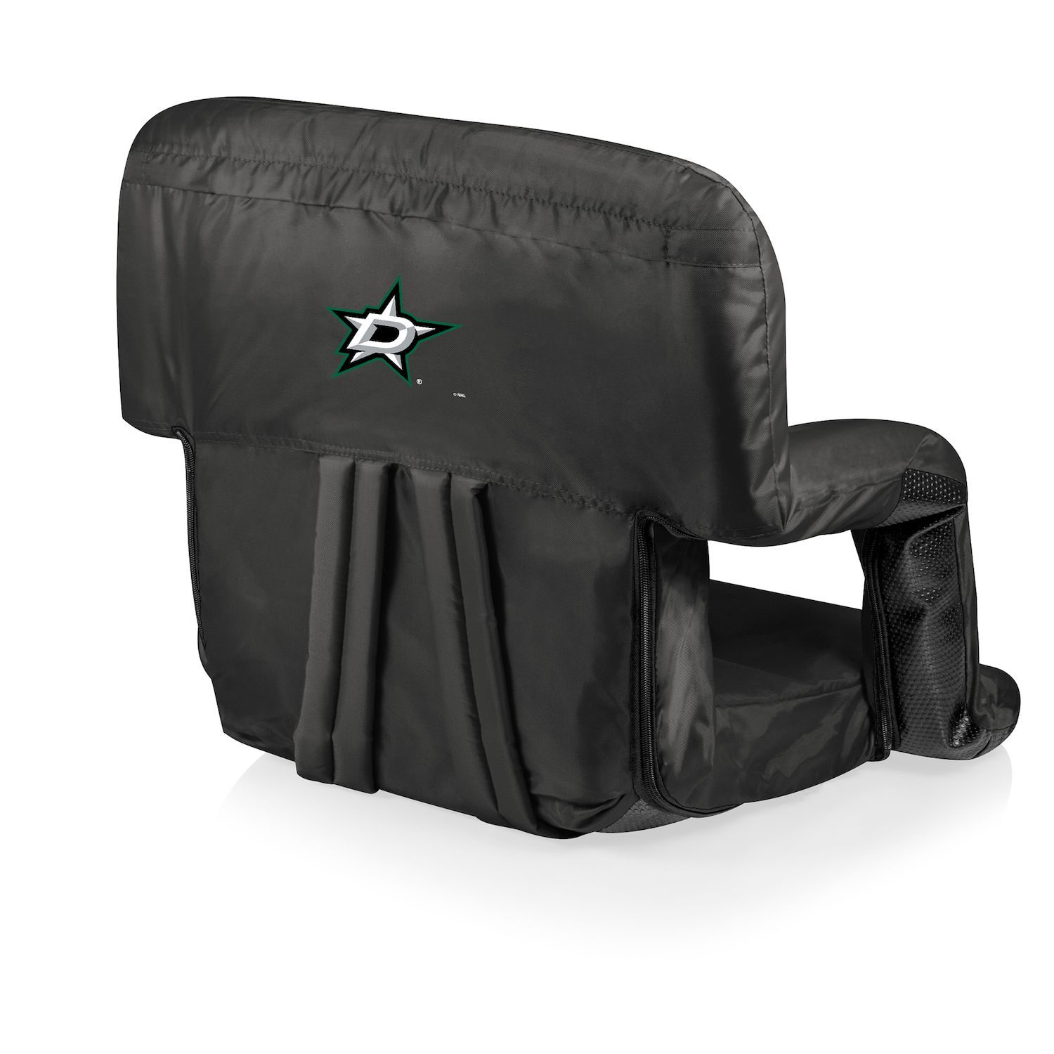 Alpcour Stadium Seat - Foldable, Padded Bleacher Chair with Backrest,  Armrest, Pockets, & Cup Holder - Black